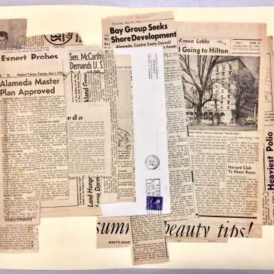 Clippings about South Shore Fill and development, 1950s