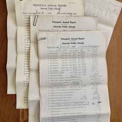 Documents relating to Schools, 1880-1930s