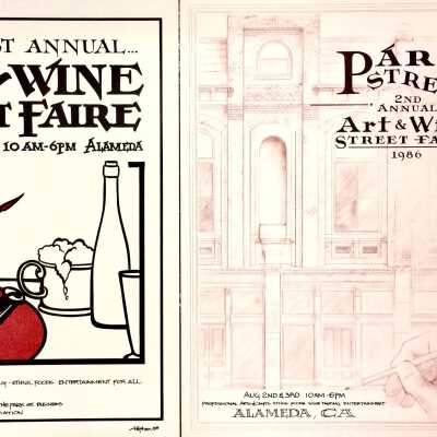 Park Street Arts and Wine Faire posters, 1985, 1986