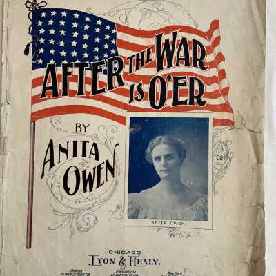 Sheet music for 'After the War is O'er' of the Nomens family, 1898