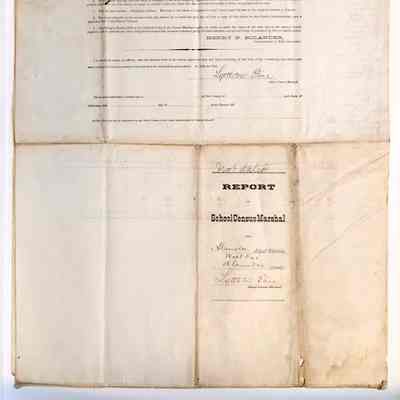 School Census Marshal's Report, c. 1870s