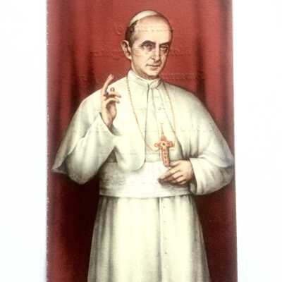 Pope Paul VI Holy Card, Souvenir from St. Joseph's Notre Dame Mother-Daughter breakfast, 1964