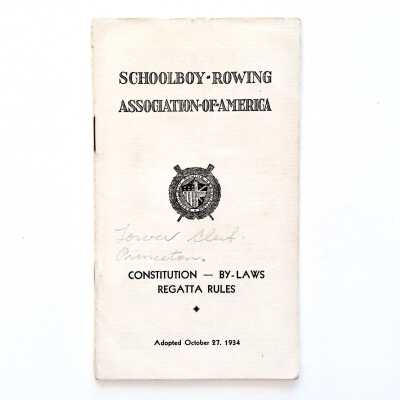 Bylaws and Rules for School Boys Rowing Association of America, 1934