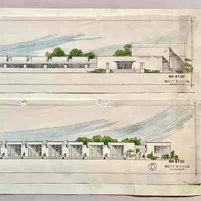 Architect's drawings new Mastick School, 1937