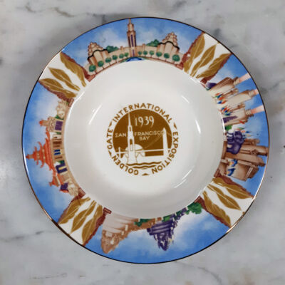 Souvenir ashtray from the Golden Gate International Exposition, 1939