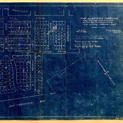 Proposed Subdivision Map for the Alameda Marina, 1932