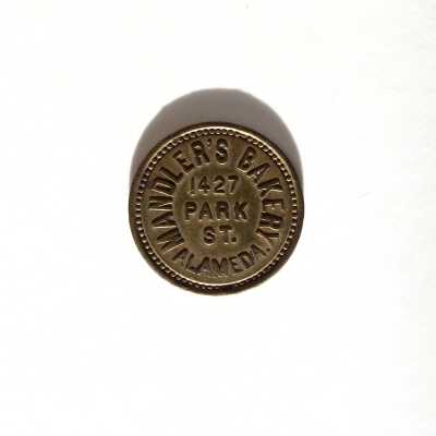 Mandler's Bakery Advertising Token, c. 1900