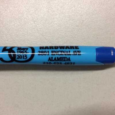 Encinal Hardware 50 years pen, 2015