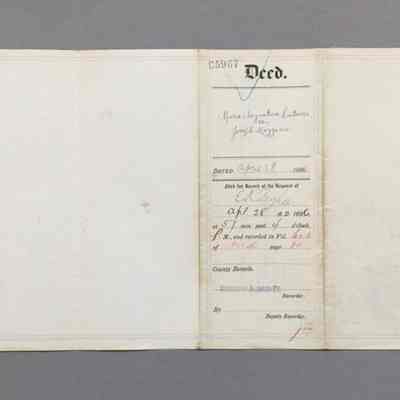 Deed, property on Clement Ave, West of Park Str., 1896