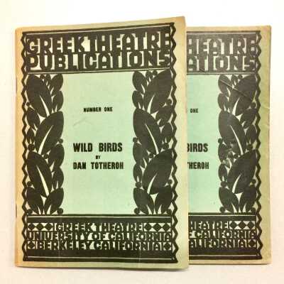 Script for 'Wild Birds', by Dan Totheroh, 1926