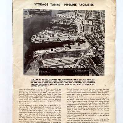 Pamphlet about Fore Terminal, Inc., at Encinal Terminals, pre 1970