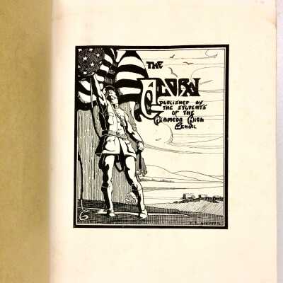 Alameda High School Yearbook, Acorn, Patriotic Number, 1918