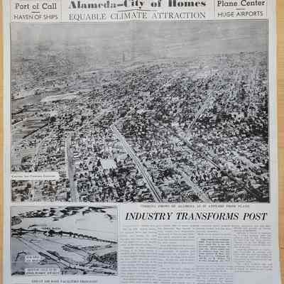 Reprint of Aerial Photo of Alameda