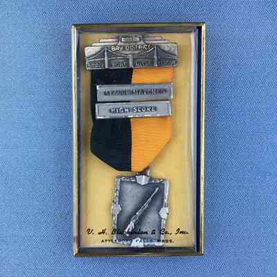 Bay District Small Bore Rifle League medal, c. 1954