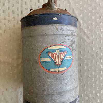 BOYCO kerosene oil can found in the Meyers pump house, prior 1939
