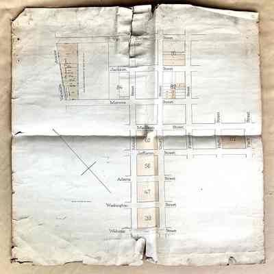 Map of streets near High, property on Versailles, c. 1890