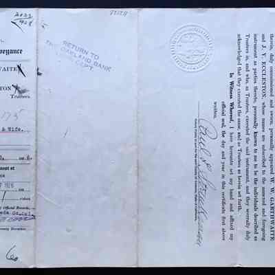 Deed of Re-Conveyance of 3261 Garfield Ave, 1926