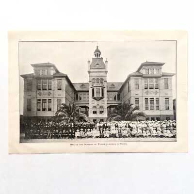 Illustration of main facade Porter School, c. early 1900s