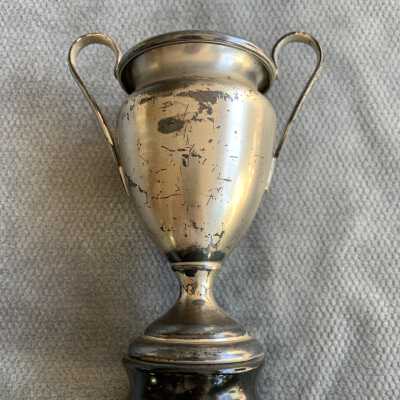 Loving cup token presented to Otto Rittler for officiating an annual track event, 1926-1928