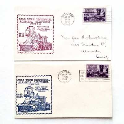 Gold Rush Centennial envelopes, 1949
