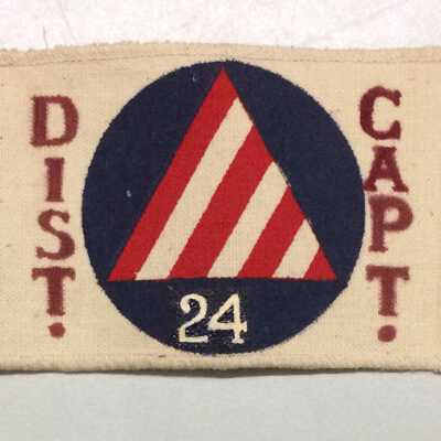 Civil Defense District Captain's armband of Otto Borgwardt, 1941-1945