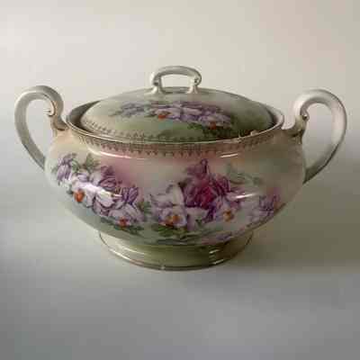 Weiman Biscuit jar shaped like a large sugar bowl, c. 1910