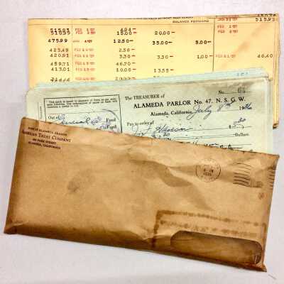 Cancelled Checks, Native Sons of the Golden West, Parlor No. 47, 1936