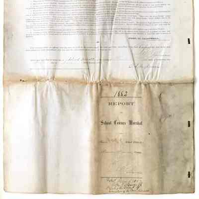School Census Marshal's Report, 1882