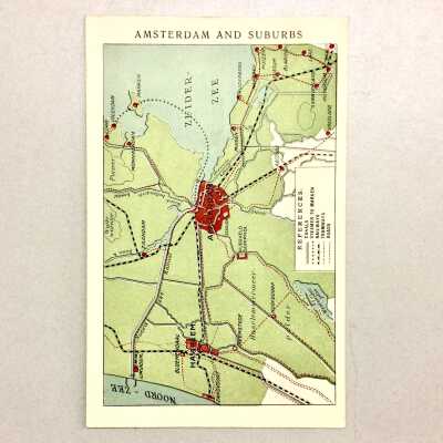 Souvenir map of Amsterdam of Bunny Fergus, 1928