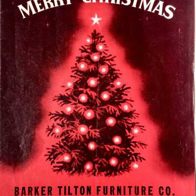 Christmas Advertising Flyer Berker-Tilton Furniture Co., 1960