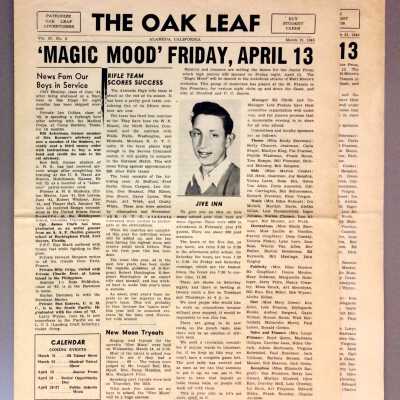 Alameda High School Newspaper 'The Oak Leaf', March 21, 1945