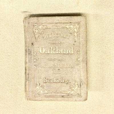 Miniature directory of Oakland, Alameda and Berkeley, 1877