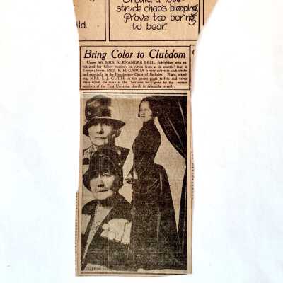 Clipping about Adelphian Club sponsoring an Heirloom Tea, 1928