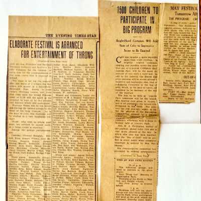 Clipping '1,500 Children to participate in big program', 1916