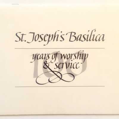 1985 centennial Calendar from St. Josephs Basilica