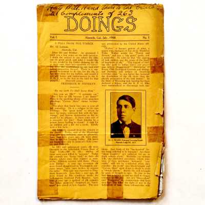 'Doings' newsletters of the Elks Lodge, July, August, September 1908