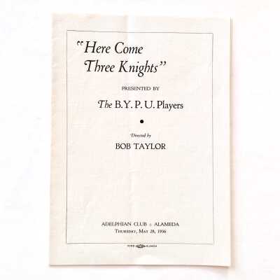Program Play, Adelphian club, 1936