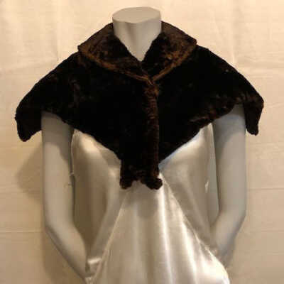 Elizabeth Tripp's short Sealskin cape, 1900