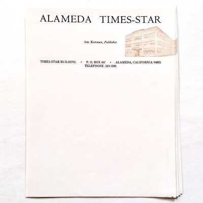 Times-Star notepaper, c. 1970