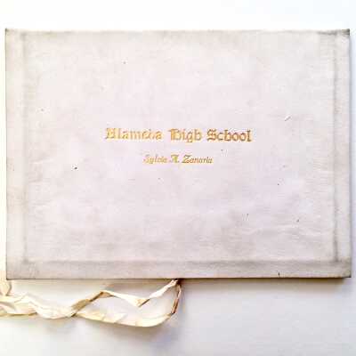 Alameda High School Diploma of Sylvia A. Zanaria, 1929