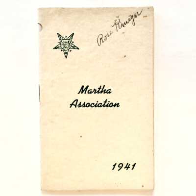 Booklet of the Martha Association, 1941