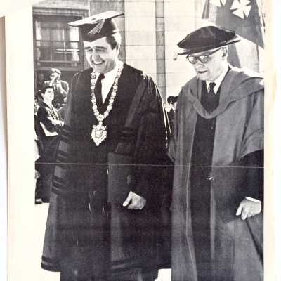 Yale Alumni Magazine clipping and letter from W. S. Lewis, 1964