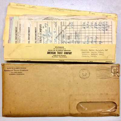 Bank Papers, NSGW Parlor No. 47, c. 1930s