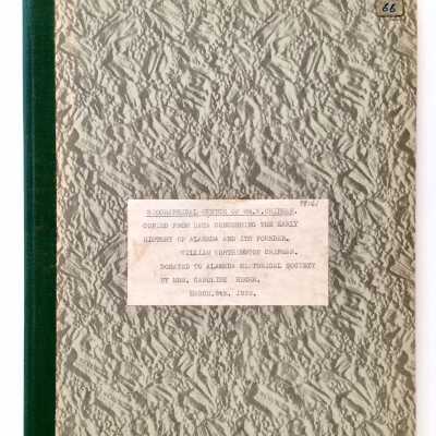 Biographical Sketch of William W. Chipman, by Carol Heche, 1959