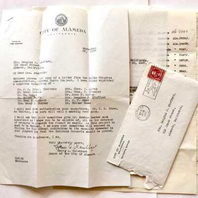 Letters Regarding Committee Works Progress Administration, Federal Music Project, September 30, 1937