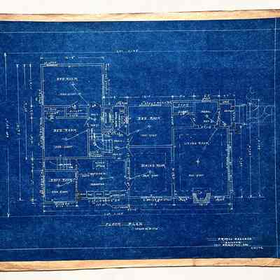 Blueprints for mediterranean residence, 1932