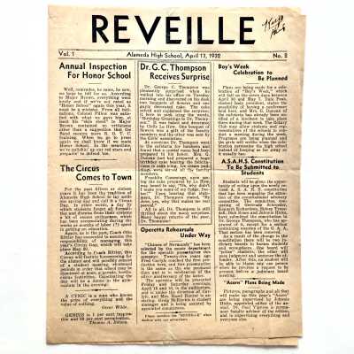 Alameda High School Newspaper 'Preveille, 1932
