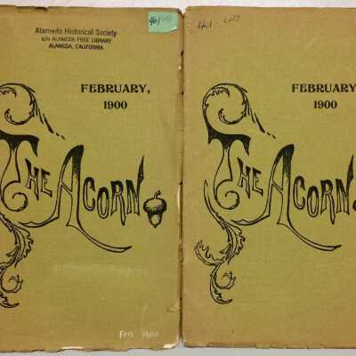 Copies of Alameda High School 'The Acorn - February 1900'