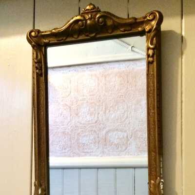Gilt Mirror from 1601 Hibbard Street, c. 1920s