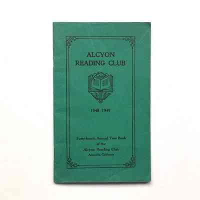 Alcyon Reading Club Year Book, 1948-1949